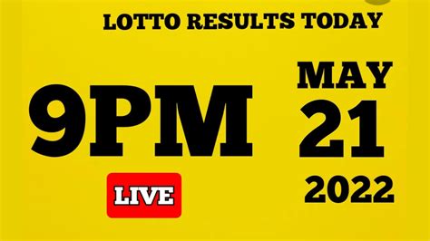 PCSO Lotto Result May 21, 2021 .